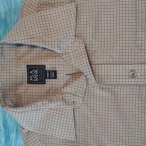 Jos. A Bank Men's L Traveler Tailored Fit Long Sleeve Dress Shirt